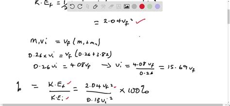 Solved A Projectile With A Mass Of Kg Is Fired At And Embeds