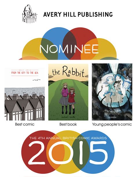 British Comic Awards Nominations! - Avery Hill Publishing