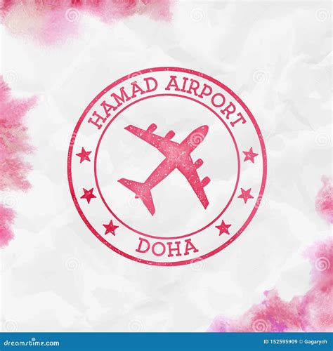 Hamad Airport Doha Doha Airport Logo Cartoon Vector 148524813