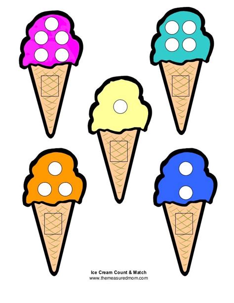 Ice Cream Number Matching Puzzles 1 10 74f