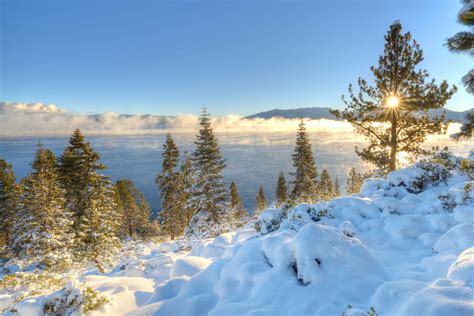 Lake Tahoe K Nature Lake Usa Sunset Nevada Hd Wallpaper Rare