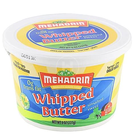 Mehadrin Butter Whipped 8 Oz Kingston Kosher