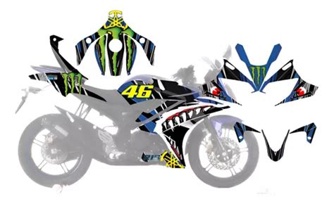 R V Yamaha Graficos Stickers Calcas Wrap Laminado Glossy