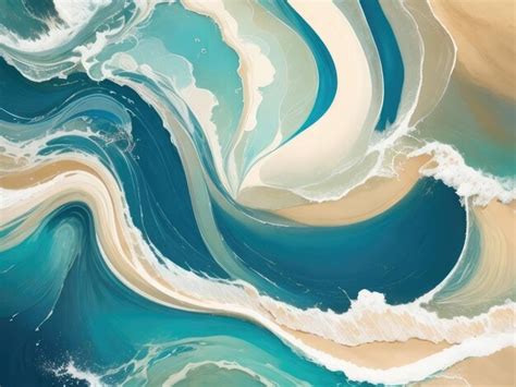 Premium Ai Image Abstract Sea Waves Background