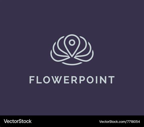 Flower shop logo Royalty Free Vector Image - VectorStock