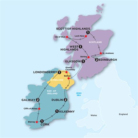 Map Of Scotland And Ireland | World Map 07