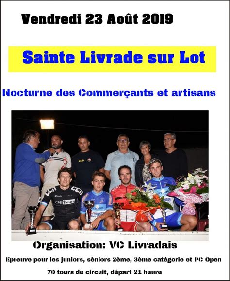 Sud Gironde CYCLISME Les engagés de la nocturne de Sainte Livrade