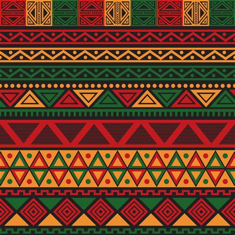 Seamless Pattern Pan African Color Background 6487116 Vector Art at ...