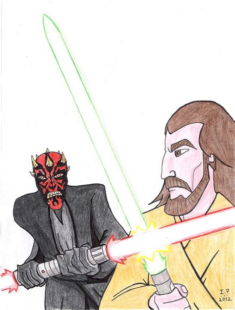 Qui Gon Jinn vs Darth Maul by Turock-X on DeviantArt