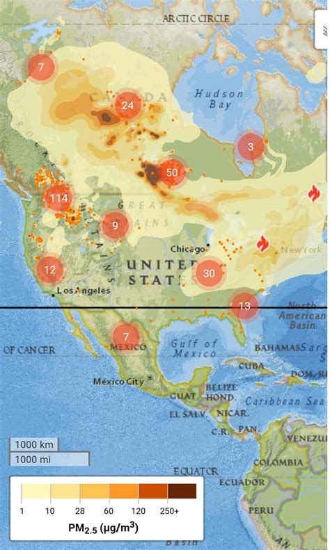 Wildfires In North America Map United States Map