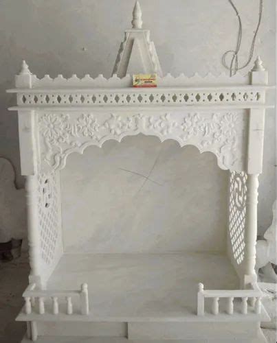 Indoor White Carving Marble Temple For Home At Rs In Makrana Id