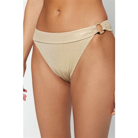 Trendyol Bikini Bottom Cream Plain EPonuda