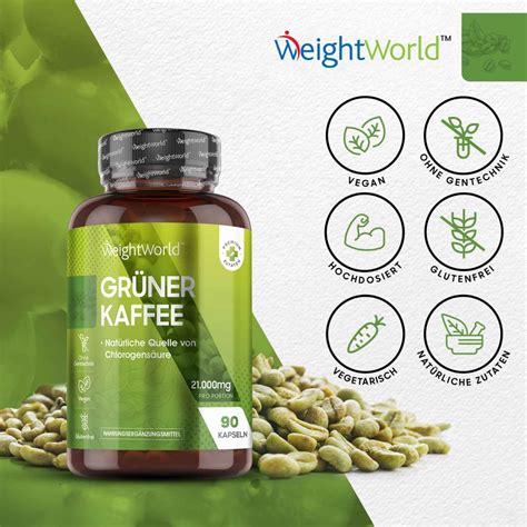 Gr Ner Kaffee Extrakt Kapseln Mg St Weightworld