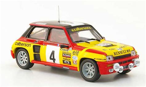 Diecast Model Cars Renault 5 Turbo 143 Hachette Turbo No4 Calberson