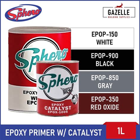 Sphero Epoxy Primer W Catalyst White Red Oxide Black L Shopee