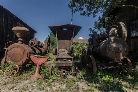 Rusty Steam Engines In A Row Stock Photo Image Of Motorcycle Decay