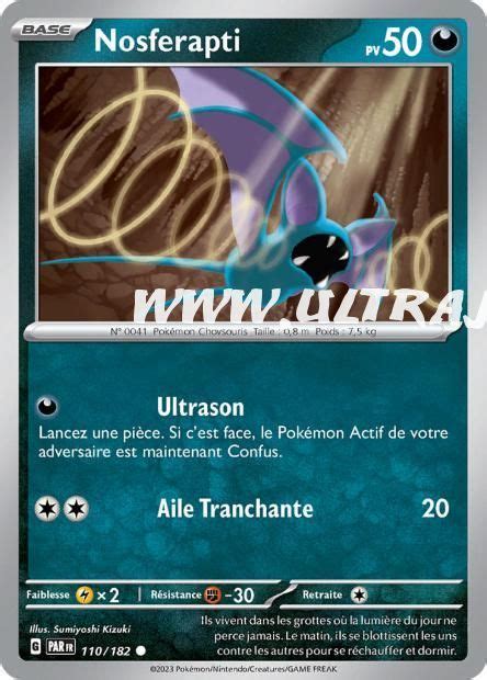 Nosferapti 110 182 Carte Pokémon Cartes à l Unité Français UltraJeux