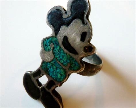 Vintage Mickey Mouse Ring Disney Etsy