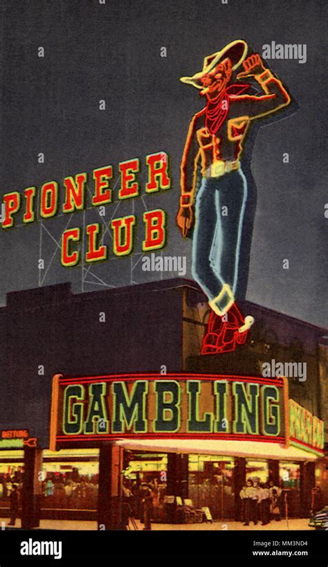 Pioneer Club. Las Vegas. 1965 Stock Photo - Alamy