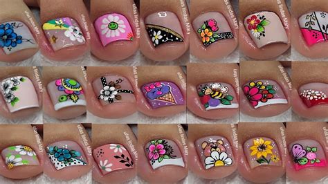 20 RecopilaciÓn DiseÑos De UÑas Hermosos Para Pies 🦶🏼🦶🏼😍💅 Youtube