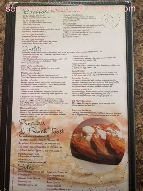 Menu at Linwood Corners Cafe, Linwood