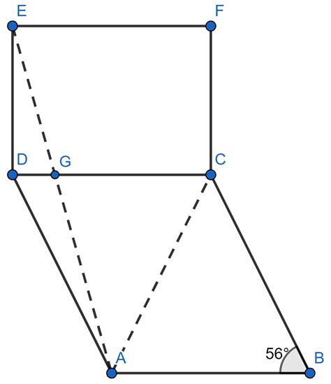 In The Adjoining Figure ABCD Is A Rhombus And DCFE Is A KnowledgeBoat