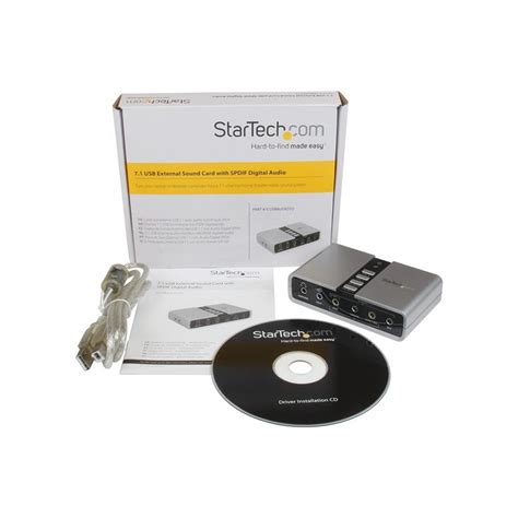 Startech Carte Son Externe Adaptateur Audio Usb Avec Audio