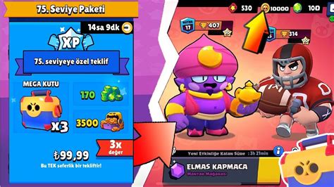 75 SEVİYE PAKETİ ve 3 MEGA KUTU AÇILIMI HERŞEY MAX Brawl