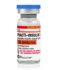 Wallcur Practi Insulin Aspart For Training Meadows Medical