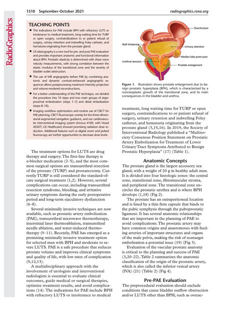 Solution Prostatic Artery Embolization Studypool