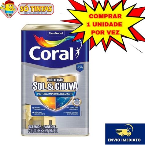 Tinta Emborrachada Coral Proteção Sol Chuva Borracha Líquida 18