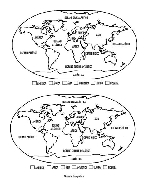 Atividades Sobre Continentes E Oceanos O Ano Gabarito Revoeduca
