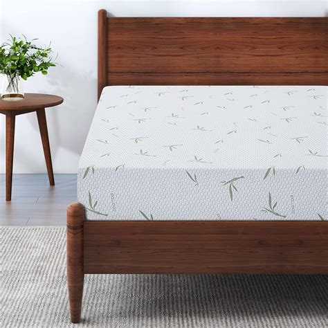 Iululu Twin Mattress 8 Inch Memory Foam Mattress In A Box Green Tea Gel Infused