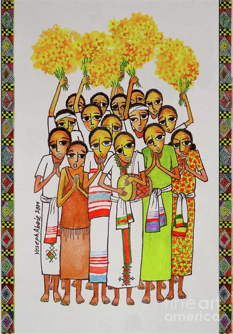 Ethiopian New Year1 Painting By Yoseph Abate Pixels