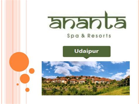 PPT - Ananta Spa & Resort Udaipur Mudra The Spa PowerPoint Presentation - ID:7142097