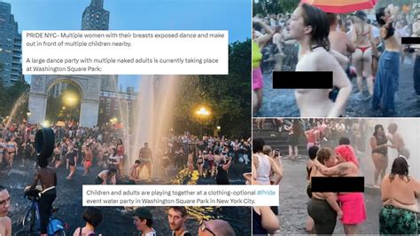 Viral News Naked Topless Women Expose Breasts During NYC Pride Parade