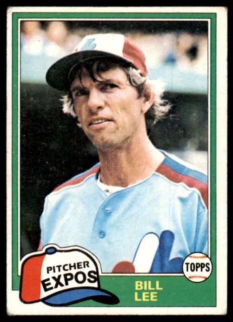 1981 TOPPS BASEBALL Card Bill Lee Montréal Expos 633 EUR 1 91