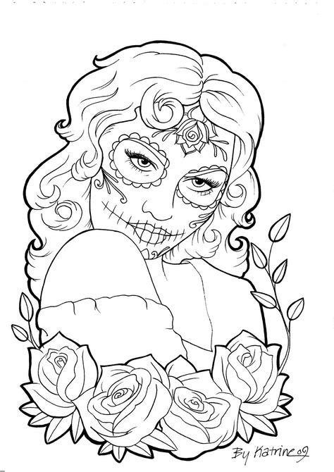 120 Sugar Skull Girls Ideas Sugar Skull Girl Skull Coloring Pages Sugar Skull