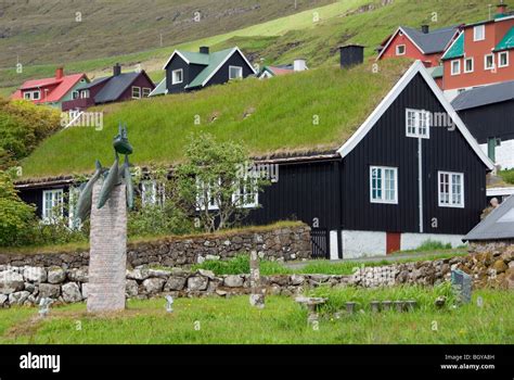 House with a sod roof Stock Photo - Alamy