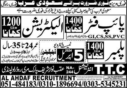 Pipe Fitter Electrician Jobs In Saudi Arabia Job