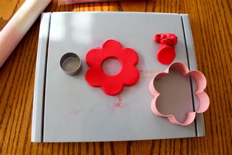 Air Dry Clay Flower Frame Magnets