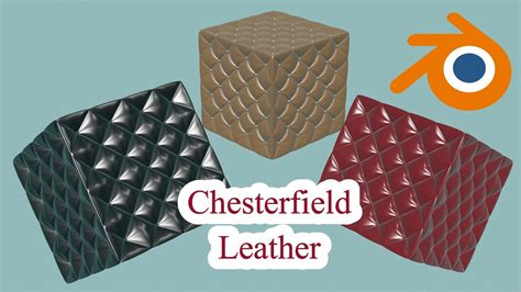 Blender Tutorial CHESTERFIELD LEATHER MODELING IN BLENDER Blender