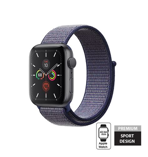 Crong Nylon Pasek Sportowy Do Apple Watch Mm Midnight Blue