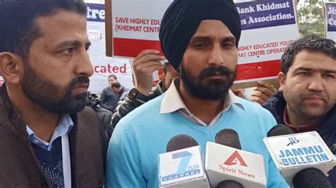 J K Khidmat Centre Association Staged A Protest Demonstration In Jammu