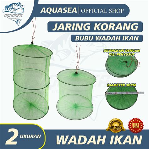 Jual Aquasea Jaring Korang Wadah Ikan 2 And 3 Layer Tempat Ikan Bubu