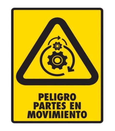 SeÑal Modelo 133 Partes En Movimiento 30x40 Normal Estireno Deppseguridad