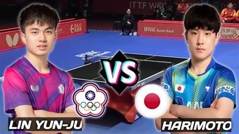 Tomokazu Harimoto Vs Lin Yun Ju ITTF Worlds 2024 Busan YouTube