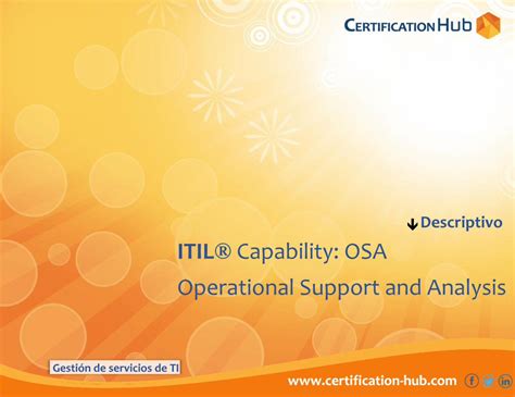 Pdf Descriptivo Itil Capability Osa Operational Support