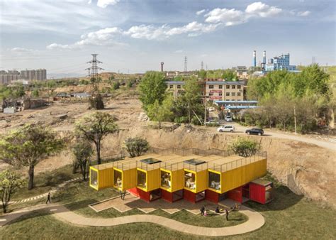 Container Stack Pavilion By Peoples Architecture Office Inhabitat