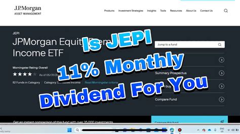 How Jepi Jpmorgan Equity Premium Income Etf Earns An 11 Monthly Dividend Yield From Covered